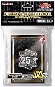 Yugioh Card Sleeves - 25th Quarter Century Anniversary Sleeves Black - 100ct