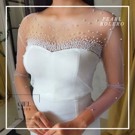 Pearl bolero sleeves wedding dress cover sleeve dress decoration accessories bride CIEL BRIDE