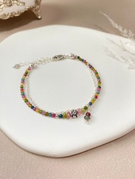 【Kimiko手作飾品】純銀黑玫瑰碧璽手鍊