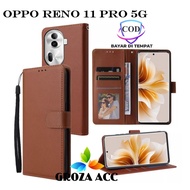 Flip Case OPPO RENO 11 PRO 5G Case Wallet leather Casing Wallet Case Wallet leather Flip Case OPPO RENO 11 PRO 5G Casing hp leather Wallet leather Flip Cover