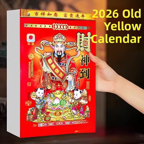 2026 Wall Calendar 8/9/32/16k Traditional Chinese Lunar Calendar Hand-Tearable Desktop Calendar Annu
