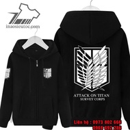 [Super Cheap] Jacket Hoodie Printed attack on Titan Beautiful Cheap Quality