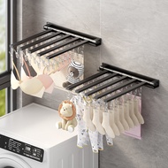 [48H ] Perforation-Free Folding Drying Rack Multifunctional Drying Rack Balcony Household Socks Rack