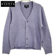 Stussy 117163 淺紫色磨毛開襟衫 S 號 [二手]