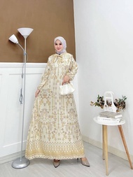 Aghnia Punjabi - Gamis Terbaru Diora Silk Dress Wanita Lengan Panjang