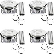 INGKAN N14 Engine Pistons & Rings 4Pcs Φ77mm Φ20mm Fits for Mini R55 R56 R57 R58 R59 Cooper 07-12 N1