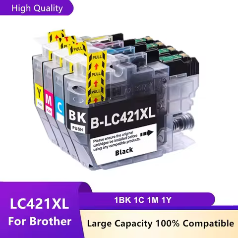 LC421 LC421XL CFor Brother DCP-J1050DW DCP-J1140DW DCP-J1800DW MFC-J1010DW Printers