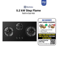 Electrolux Gas Hob 3 burner With Step Flame EHG9351BC built in gas hob cooktop