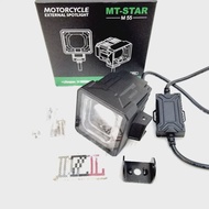 Lampu tembak led mt star m55 biled matrix shroud ring devil jauh dekat