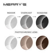 MERRYS Photochromic Series 1.56 1.61 1.67 Prescription CR-39 Resin Aspheric Glasses Lenses Myopia Sunglasses Lens