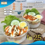 [Isi25] Thinwall Bowl 400 ML 400ml KLIR Plastic Bowl/ 400 ML 400ml KLIR Thinwall Bowl 400ml KLIR Thi