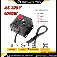 AC 220V 4000W Motor Speed Controller Variable Voltage Controller Scr Voltage Regulator LED Display C