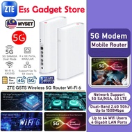 ZTE G5TS Wireless 5G Router Modem Dual Band Wi‑Fi 6 | 4 Gigabit Ports 64 Devices Support All Network