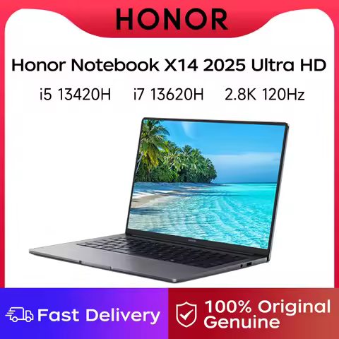 Honor Laptop X14 Ultra HD 2025 14-inch 13th Gen Core i5 13420H/ i7 13620H 16GB 1TB/2TB 120Hz 2.8K Ul