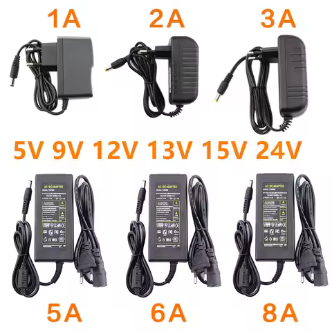 12V DC Power Supply 12V 5V 6V 8V 9V 10V 13V 14V 15V 24V 1A 2A 3A 5A 6A 8A Transformer AC 220V TO 12V