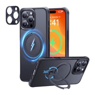 2.5mm Magnetic Case with Stand for iPhone 16 Pro Max