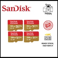 SanDisk Extreme Class 10 Micro SD Card 4K A2 V30 160MBS 32GB 64GB 128GB 256GB