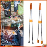 [PrettyiaSG] Stainless Steel Litter Picker Stick, Waste Picker for Trash Can, Outdoor, Behind Furnit