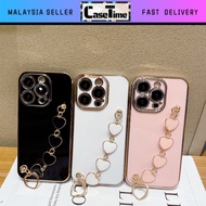 HONOR X6a X6b X7 X7a X7b X8 X8a X8b X9 X9a X9b 70 90 200 Lite Pro fon sarung love chain electroplate