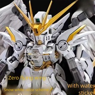 MGSD Wing Zero Snow White Custom Painted Kit Matte Finish With Stand Decals