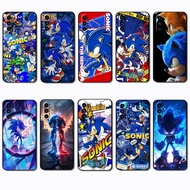 for 3c Samsung M05 M14 M17 M07 M17E NS56 Sonic the Hedgehog Fashionable soft black phone case