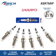 (Pack of 2-8) Genuine Automobiles Spark Plug Iridium Platinum Torch K6RTMIP Fit for NISSAN TOYOTA SU