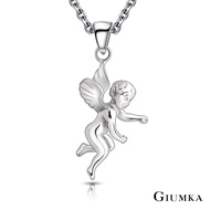 GIUMKA Stainless Steel Necklace Little Angel Men Women Short Chain Trendy Birthday Gift Single Price
