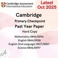 Cambridge Primary Checkpoint Past Year Paper + Answer | Hardcopy | Year 6 Checkpoint Oct2025| Math S