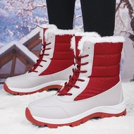 Women's Hokkaido Waterproof Snow Boots - Anti-Slip & Fleece-Lined for Cold Weather Comfort