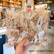 Set Of 10 Assorted French Style Pearl Hairpins For Women Featuring Cute Korean Designs Side Bb Clips