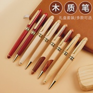 Business Wooden Ballpoint Pen Bamboo Pen Office Student Graduation Gift Beech Signature Pen Wooden P