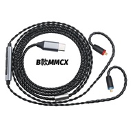 Headphone Cable PVC Four-Strand Twisted Oxygen-Free Copper Digital Type-C Headphone Audio Fever Cabl