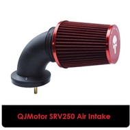 QJMotor SRV250 Amt External Cold Air Filter Intake Red Color