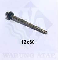 drilling screw / baut roofing / baut drilling / baut atap / baut sds - 12x60