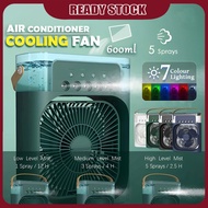SG STOCK portable fan table fan cooler fan Air Cooler Mini Aircon Home Water Cooling Air Conditioner Cooler Fan Mini Por