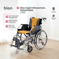 Bion iLight Wheelchair Detachable L700 16" / 18" | Footrests Detachable Flip-up Armrests Removable S
