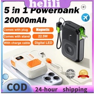 Original 3C Powerbank CCC Wireless Magnetic 10000mAh Fast Charging Type C Cable Flight Built In AC P