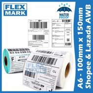 FLEXMARK Thermal Sticker A6 Shipping Label Barcode Paper Printer Roll 4x6 100mm x 150mm