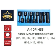 [LOCAL] KPT 10PCS Impact Hex Socket Set A-10PIHSS (H5, H6, H7, H8, H10, H12, H14, H16, H17, H18)