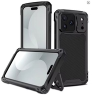 สำหรับ iPhone 17 Pro Max/ Air / 16 E / 15/14เคส360โลหะป้องกันเลนส์กล้องหน้าจอกระจกอลูมิเนียมฝาปิดมีท