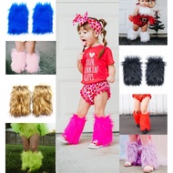 Fur Leg Warmers for GirlsWarm Fur Boot Cuff Covers for Toddlers Winter Costume Fur Leg Warmer/ for G