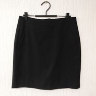G2000 黑色西裝裙半截裙半身裙短裙 36碼 Women Black Formal Suit Skirt