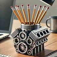 Pen Holder For V8 Engine V8 Engine Car Engine Cylinder Block Pen Holder V8 Engine Business Card Stor