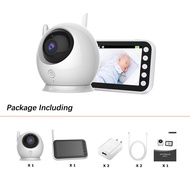 Ready stockWireless Baby Monitor -5.0 inch  Monitor High Resolution 720P Camera Night Vision Tempera