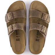Birkenstock Arizona Birkenstock Sandals Men Women Classic Slippers Two-Piece Khaki Slippers Gray F1J