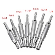 4/7pcs HSS Self Centering Hinge Drill Bits Set Door Cabinet 5/64" 7/64" 9/64" 11/64"