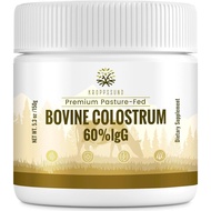 Kroppssund Bovine Colostrum Powder Supplement 3000 mg - Extra High 60% IgG Bovine Colostrum - Gut, B