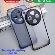 Find X8 / X8 Pro / X8 Ultra / X6 Pro / X7 Ultra matte case, ultra thin, light, no edges, camera prot