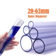 Transparent Pipe UPVC Aquarium Water Tube Transparent 20mm to 63mm Outer Diameter 50cm Per Piece