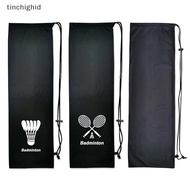 tinchighid Badminton Racket Cover Bag Soft Storage Bag Case Drawstring Pocket Portable Tennis Racket Protection Nice